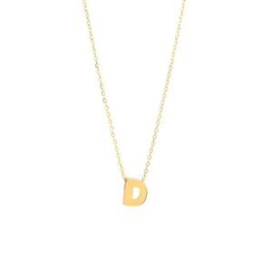 14K GOLD D INITIAL NECKLACE